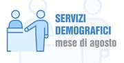 Servizi demografici - chiusure estive